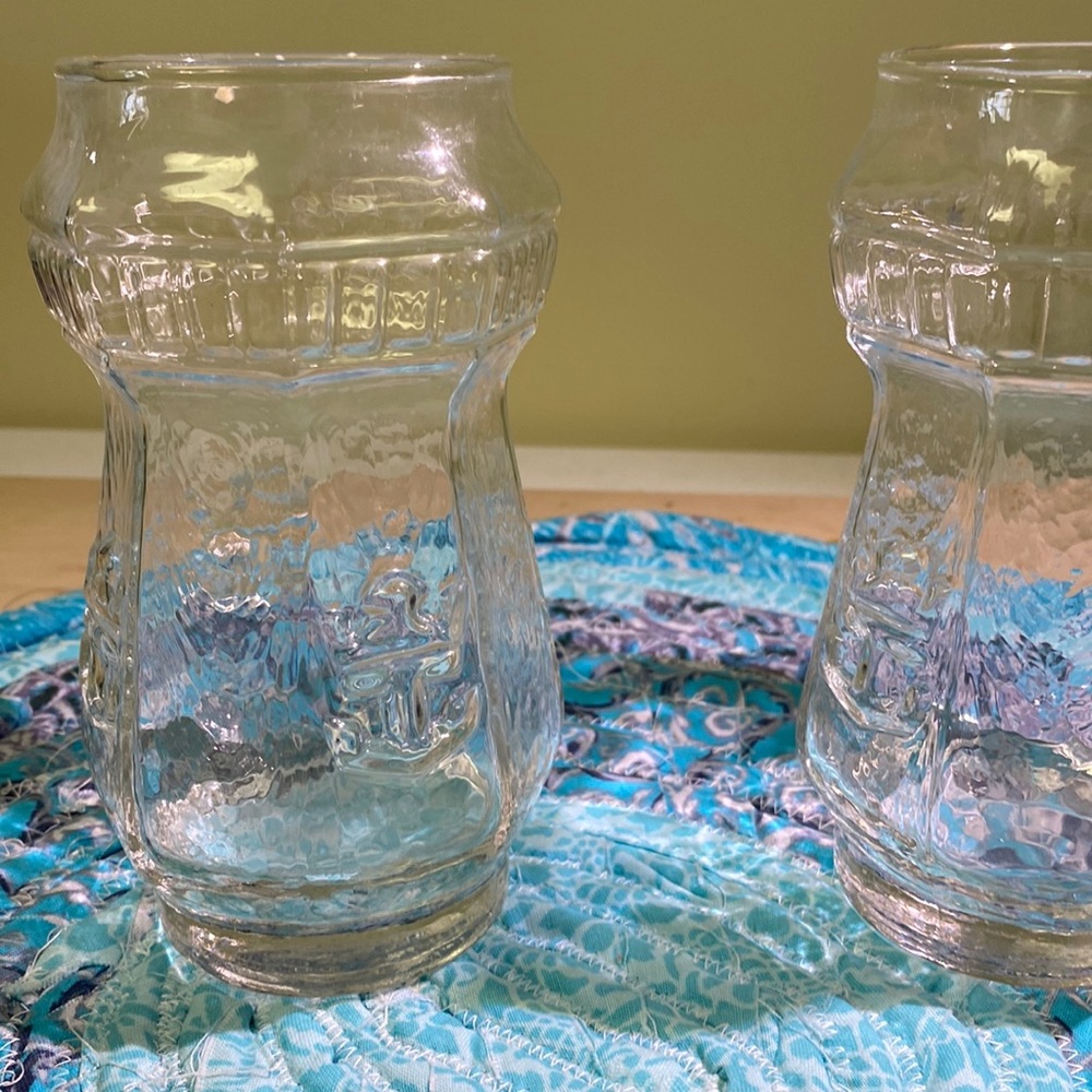 Pair of Royal Caribbean glasses.